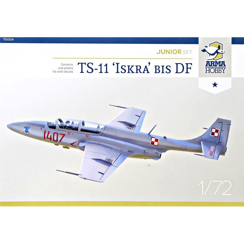 Збірна модель літака Польский самолет TS-11 Iskra (набор для начинающих) 1:72