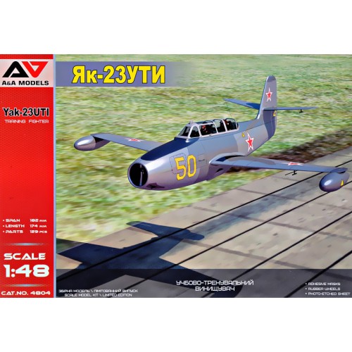 Збірна модель літака Навчально-тренувальний літак Як-23 УТІ 1:48