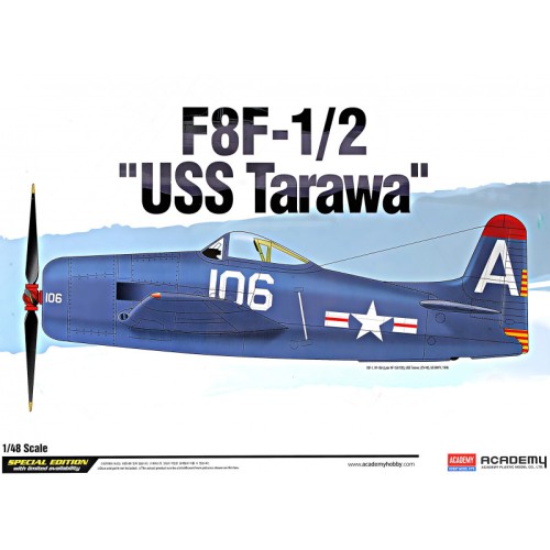 Сборная модель самолета Истребитель F8F-1/2 "USS Tarawa" 1:48