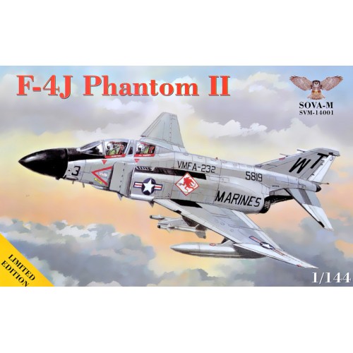 Збірна модель літака Винищувач F4J "Phantom II" 1:144