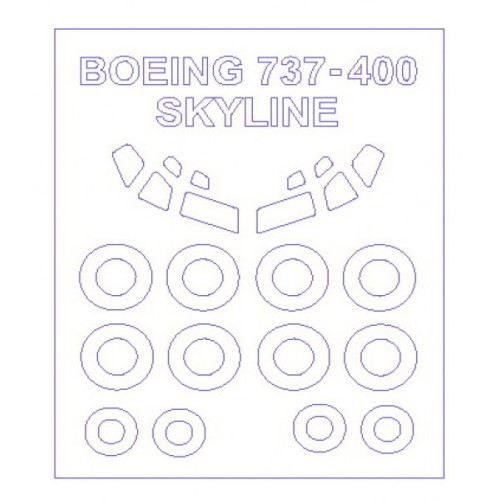 Маска для модели самолета Boeing 737 -300 / 400 / 500