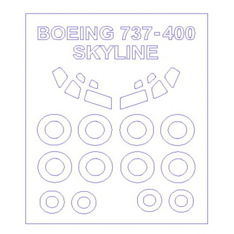 Маска для модели самолета Boeing 737 -300 / 400 / 500