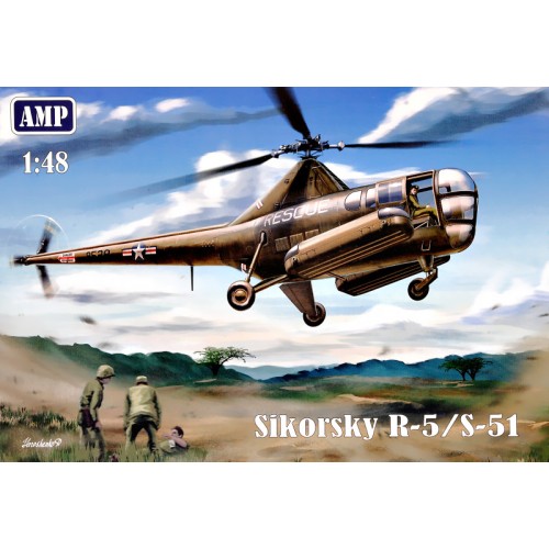 Вертолёты Вертолет Sikorsky R-5/S-51 1:48