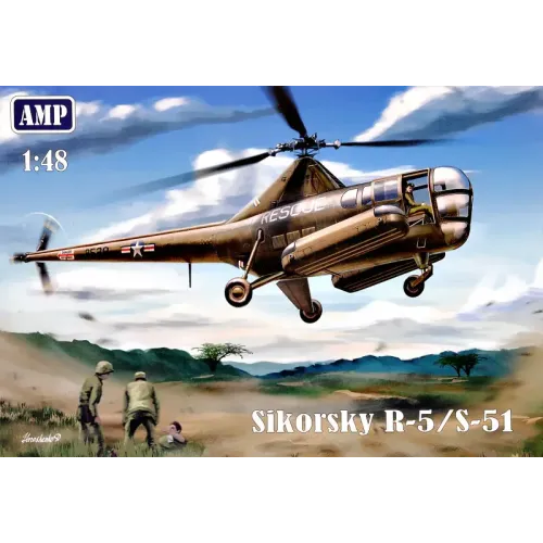 Гелікоптери Вертоліт Sikorsky R-5/S-51 1:48