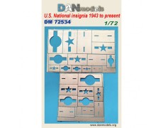 Трафарет для національних символів відмінності США, з 1943 року до теперішнього часу