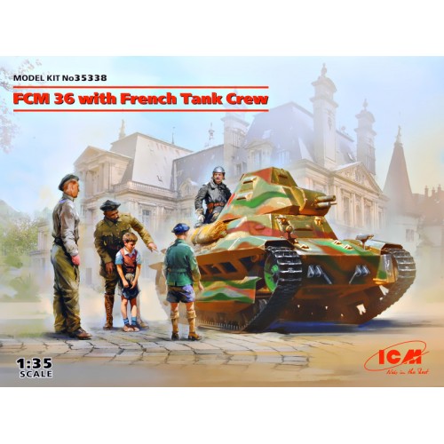 Бронетехніка та артилерія Легкий танк сопровождения FCM 36 с экипажем