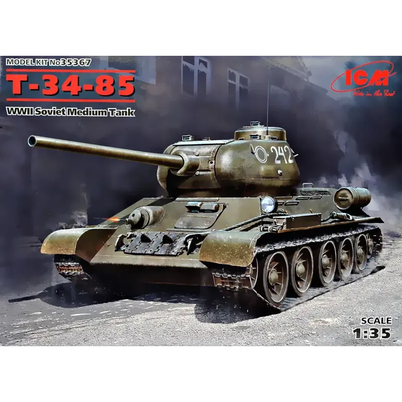 Збірна модель Середній танк Т-34-85, 2 МВ (ICM 35367)