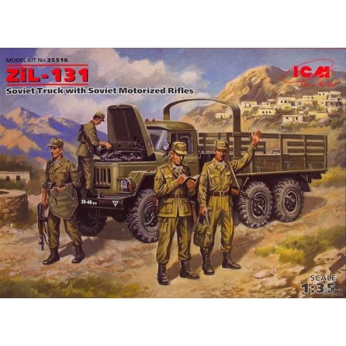 Бронетехника и артиллерия Грузовой автомобиль ЗиЛ-131 с мотопехотой