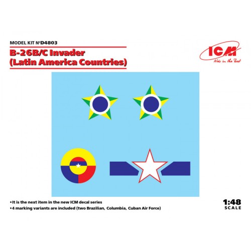 Декалі Декаль для самолета B-26B/C Invader (страны Латинской Америки)