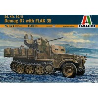 Полугусеничный тягач Demag D7 с пушкой Flak 38