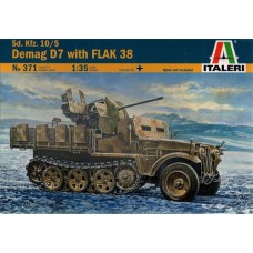 Полугусеничный тягач Demag D7 с пушкой Flak 38