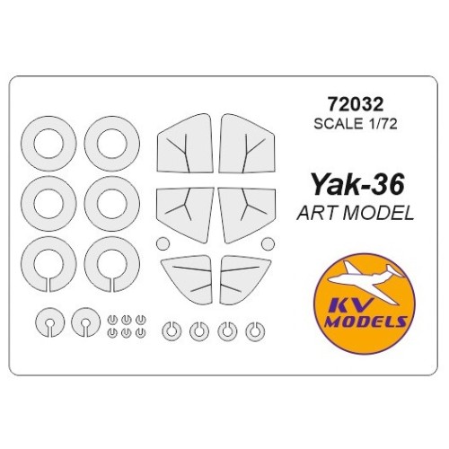 Декалі Маска для модели самолета Як-36 (Art Model)
