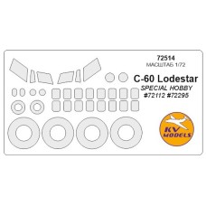 Маска для модели самолета Lockheed C-60 Lodestar (Special Hobby)