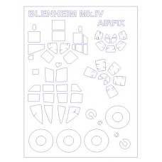 Маска для модели самолета Bristol Blenheim Mk IV (Airfix)