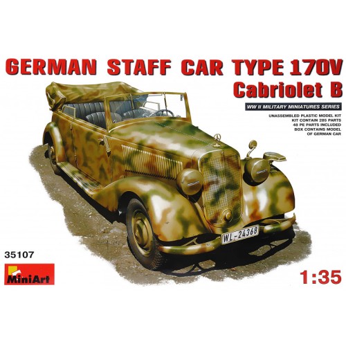 Бронетехника и артиллерия MA35107 German Staff Car Typ 170V. Cabriolet B