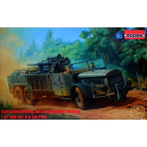 Бронетехника и артиллерия Военный автомобиль Sd.Kfz. Vomag с пушкой 8,8 cm Flak