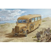 Немецкий штабной автобус Opel Blitz 3.6 – 47 Omnibus W39 Ludewig, поздний