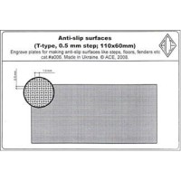 PEa006 Anti-slip surfaces (T-type, 0.5mm step; 110x60mm). cat#a0