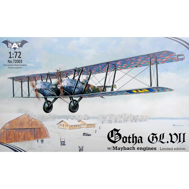 Сборная модель самолета Бомбардировщик Gotha GL.VII 1:72