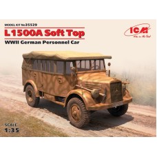Германский армейский автомобиль L1500A с поднятым тентом