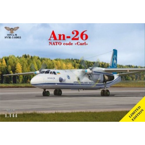 Збірна модель літака Антонов Ан-26 код НАТО "Curl" 1:144