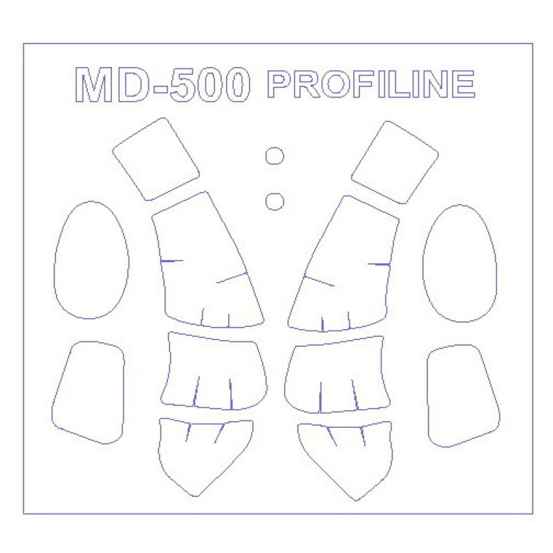 Маска для модели вертолета MD-500E
