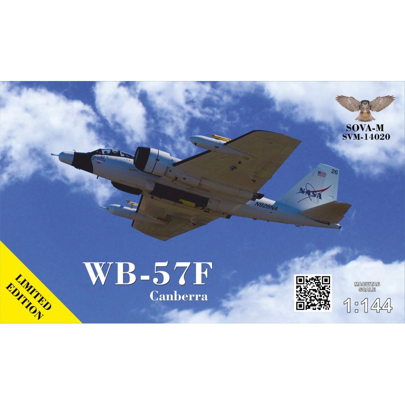 Збірна модель літака Самолет-разведчик WB-57F Canberra 1:144