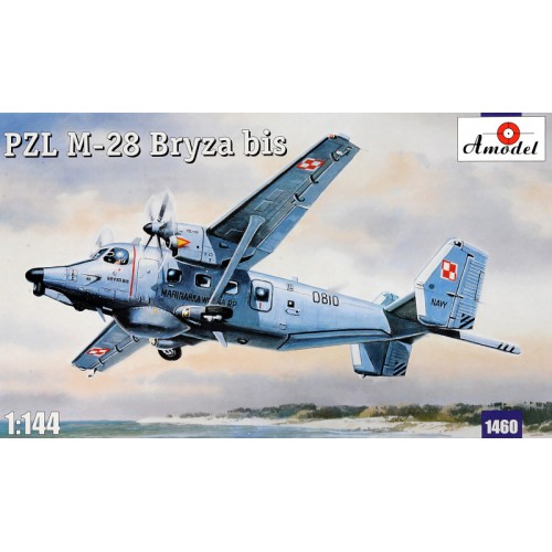 Сборная модель самолета Патрульный самолет М-28 "Бриз" бис 1:144