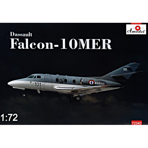 Сборная модель самолета Самолет Dassault Falcon-10MER 1:72