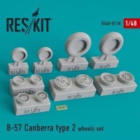 Смоляные колеса для самолета B-57 Canberra (2 типа)