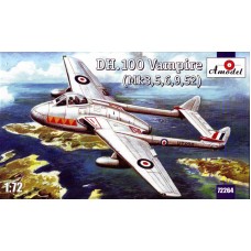Английский реактивный истребитель DH.100 Vampire