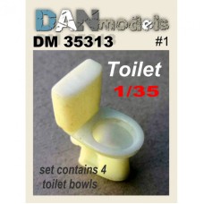 Аксессуары для диорамы. Туалет (набор №1) 4 шт.