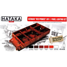 Набор красок Немецкий "Red Primer" для бронетехники - эффект осветления панелей, 6шт.