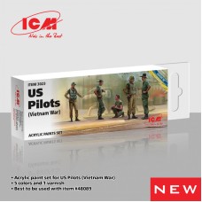 Набор акриловых красок Пилоты вертолетов США (Война во Вьетнаме), 6 шт.