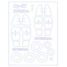 Маска для модели самолета Су-27, двусторонняя (Zvezda)