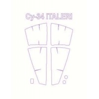 Маска для модели самолета Су-34 (Italeri)