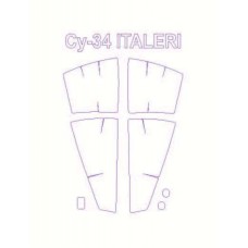 Маска для модели самолета Су-34 (Italeri)