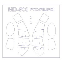 Маска для модели вертолета MD-500E