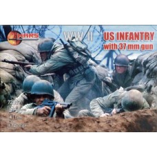 Пехота США с 37-мм оружием