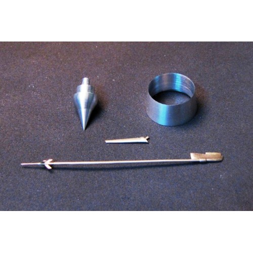 Точеные стволы Воздухозаборник, трубка "Пито" и антена для модели самолета МиГ-21Ф-13 (Trumpeter)