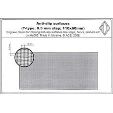 PEa006 Anti-slip surfaces (T-type, 0.5mm step; 110x60mm). cat#a0