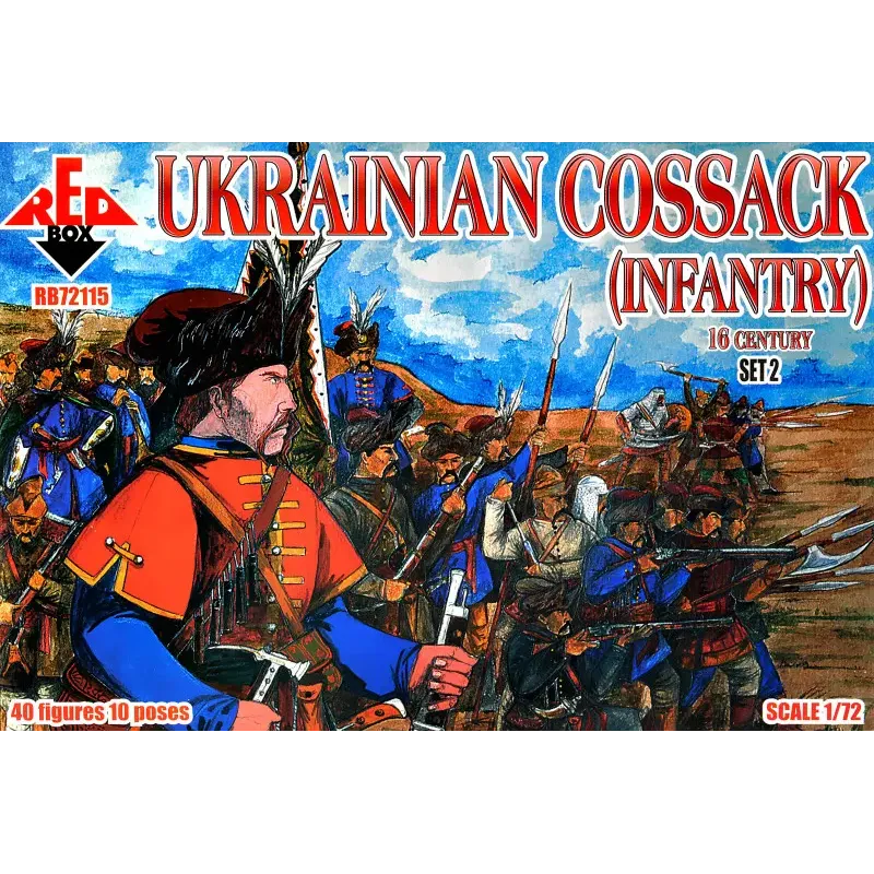 Українська козача піхота, 16 століття, набір 2 1:72