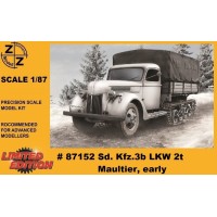 Полугусеничный грузовик Sd.Kfz.3b LKW 2t Maultier, ранняя версия