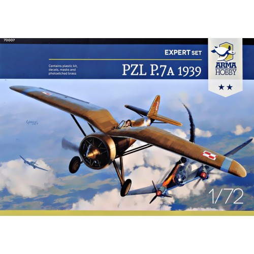 Збірна модель літака Польский истребитель PZL P.7a 1939 (экспертный набор) 1:72