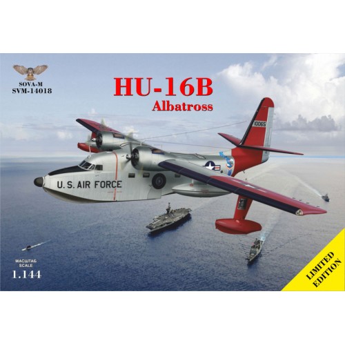 Збірна модель літака Летающая лодка-амфибия HU-16B Albatross 1:144