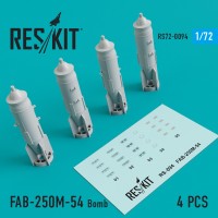 Ракета FAB-250М-54 (4 шт.) для (МиГ-21/23/27/29, Су-7/17/20/22/24/25/27/30/34, ЯК-130)