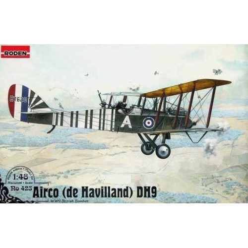 Збірна модель літака Биплан-бомбардировщик Airco (de Havilland) D.H.9 1:48