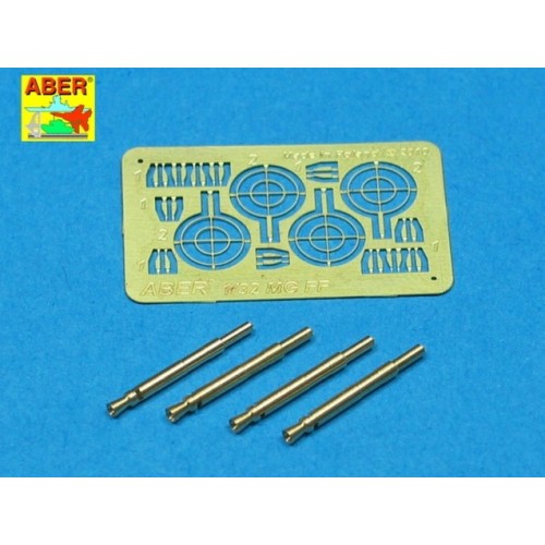 Набори деталіровки Набор из 4 стволов немецкой авиационной пушки Oerlikon MG FF 20 мм