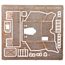 Фототравление: 45 мм пушка, 2 МВ (ICM)