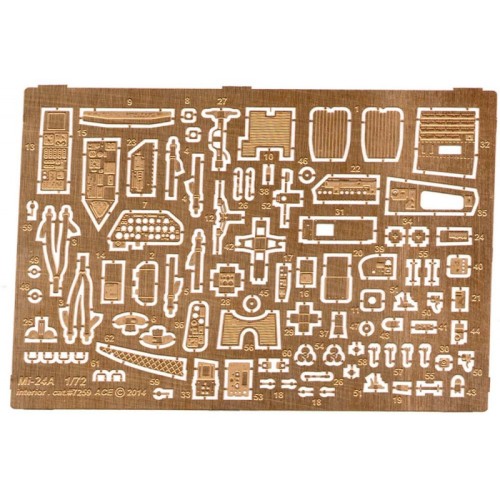 Фототравление Фототравление для вертолета Mи-24A